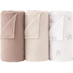 Ulteronixshop - b�b� couverture d'emmaillotage, langes coton b�b� 96x106cm musseline couverture de unisexe ...