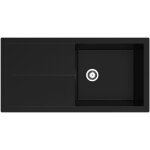 Ulteronixshop - cleveland evier composite noir / 1 bac evier encastrable 100 x 50 cm / adapt� aux meubles ...