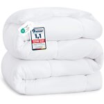 Ulteronixshop - couette 200x200 tr�s chaude - 450g / m blanc, 2 personnes avec onglets d'angle, lavable ...