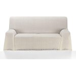 Ulteronixshop - dessus de lit couvre - lit multifonction, toucher extra doux, couleur ecru, 300 x 260 ...