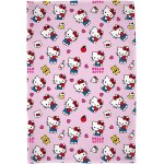 Ulteronixshop - hello kitty couverture polaire sous licence design super doux et chaud avec ourson et ...