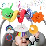Ulteronixshop - jouet musical a suspendre en peluche pour b�b� de 0 a 6 a 12 mois, nuage avec toucher ...