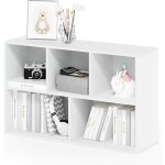 Ulteronixshop - luder biblioth�que etag�re de rangement ouverte a 5 cubes, blanc