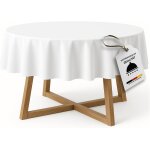 Ulteronixshop - textildepot24 nappe ronde en 100 % coton damass� blanc (240 cm, rond)