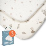 Ulteronixshop - tutti bambini drap housse berceau (lot de 2) - jersey de bambou doux & respirant - draps ...