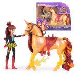 Unicorn academy - l'ecole des licornes - licorne cinder + poup�e valentina - licorne, poup�e et accessoires ...