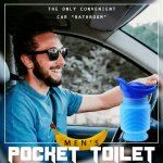 Urinoir d'extrieur portable pour femmes et hommes, mini toilette pour camping de voyage, randonne, ...