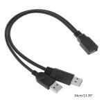 Usb 2. 0 a mâle a usb femelle 2 double double alimentation usb femelle splitter extension câble hub chargeur ... Usb 2. 0 a mâle a usb femelle 2 double double alimentation usb femelle splitter extension câble hub chargeur ...