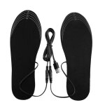 Usb chauff�e semelles pieds chaussette chaude tapis electriquement semelles chauffantes lavable chaud ...