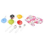 Ustensile de cuisine en acier inoxydable, 11 pices, jeu de simulation pour enfants, marmite, pole