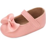 Utigh - chaussure bowknot premier pas fille ballerine bebe fille avec semelle antidrapante douce