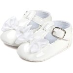 Utigh - chaussure bowknot premier pas fille ballerine bebe fille avec semelle antidrapante douce