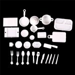 Vaisselle blanche, gobelets, tasses, dentifrice, statue de desse, tissu, accessoires de meubles, jouets, ...