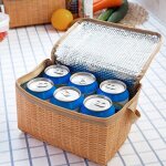 Vaisselle etanche, bo�te a d�jeuner kaki, paniers isol�s, conserve la chaleur au frais, sac de camping ...