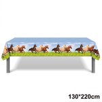 Vaisselle jetable de dcoration de fte de cheval assiettes de fte de cheval gobelets de serviette bannire ...