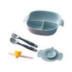 Vaisselle en paille pour bébé, apprentissage de l'alimentation, formation, vaisselle, assiettes divisées, ... Vaisselle en paille pour bébé, apprentissage de l'alimentation, formation, vaisselle, assiettes divisées, ...