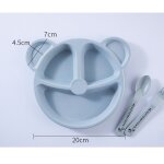 Vaisselle en paille de bl� 3 pi�ces / ensemble, vaisselle pour enfants, ours de dessin anim�, assiette ...