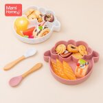 Vaisselle en silicone pour b�b�, assiette en mouton, bol d'alimentation pour b�b�, qualit� alimentaire, ...