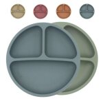 Vaisselle en silicone pour enfants, bol, ventouse, assiette, service de table, mignon b�b�, assiette ...