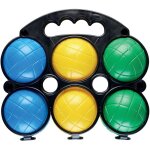 Valise de 6 boules de pétanque en plastique - multicolore Valise de 6 boules de pétanque en plastique - multicolore