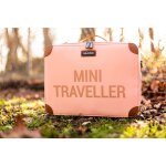 Valise enfant mini traveller rose et cuivre - childhome Valise enfant mini traveller rose et cuivre - childhome