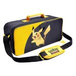Valise de luxe / sac de transport / de voyage noir et jaune decor pikachu - 6230 / 15761