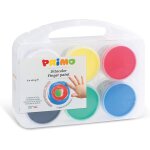 Valisette de couleurs pour enfants + 2 ans, peintures a doigt 100g avec 6 couleurs pour peindre sur papier, ...