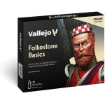 Vallejo model color set de peinture acrylique folkstone basics. kit 16 couleurs mat en flacons 18 ml ...