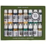 Vallejo model color set de peinture acrylique wwii alli�s. kit de 16 couleurs finition mate en flacons ...