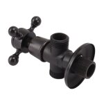 Vanne d'arrêt d'angle rétro en cuivre, poignée croisée, robinet d'arrêt d'eau pour salle de bains, toilettes, ... Vanne d'arrêt d'angle rétro en cuivre, poignée croisée, robinet d'arrêt d'eau pour salle de bains, toilettes, ...