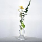 Vase a bulles en verre scandinave, arrangement de fleurs, vases a fleurs sphriques modernes et cratifs, ...