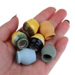 Vases a fleurs miniatures en porcelaine, accessoires pour maison de poupe, 6 pices, echelle 1 / 12 ...