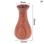 Vase miniature en bois pour maison de poupe 1:12, jouet dcoratif, accessoires