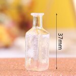 Vase miniature en verre transparent pour maison de poup�e 1:12, pot de fleurs, accessoires artisanaux ...