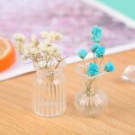 Vase en verre miniature 1:12 pour maison de poupe, pot de rangement transparent, pot de fleurs, dcoration ...