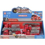 V�hicule camion de pompier miniature r�trofriction son et lumi�re - rouge