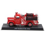 Vhicule camion de pompiers moul sous pression, echelle 1 / 43, srie bedford du royaume - uni, modle ...