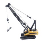 V�hicule de construction t�l�command� pour enfants, mod�le de grue a chenilles enti�rement en alliage, ...