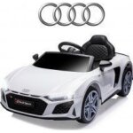 V�hicule electrique audi r8 spyder blanc