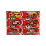 Vehicule intervention secours de pompiers 1:64 en plastique et metal fire rescue die cast aleatoire 985 ...