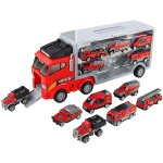 V�hicule jouet - v�hicule de chantier - avec 6 chariots