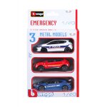 V�hicules miniatures die cast 1 / 43 emergency - pack de 3 v�hicules d'intervention belges