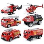 Véhicule de police moulé sous pression pour garçons, 6 pièces, camion de pompiers spécial coulissant, ... Véhicule de police moulé sous pression pour garçons, 6 pièces, camion de pompiers spécial coulissant, ...