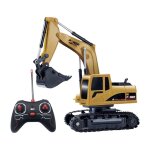Vhicule tlcommand avec lumire pour garons, jouet de simulation rc, pelleteuse tlcommande universelle, ...