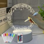 Veilleuse en acrylique cadeau pour maman, idee cadeau femme anniversaire, cadeau noel, diy tableau ecriture ...