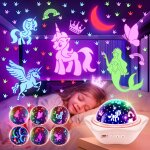 Veilleuse bb, 6 films veilleuse enfant, 15 couleurs 90 lumires veilleuse bebe lampe de chevet enfant, ...