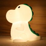 Veilleuse b�b� dinosaure, 7 couleurs color�es et tactiles, lumi�re led rechargeable par usb, veilleuse ...