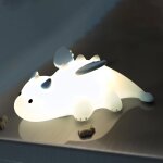 Veilleuse bébé dinosaure, silicone lampe veilleuse enfant rechargeable, lumiere d'allaitement dimmable ... Veilleuse bébé dinosaure, silicone lampe veilleuse enfant rechargeable, lumiere d'allaitement dimmable ...