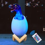 Veilleuse dinosaure pour enfants, veilleuse dinosaure pour enfants, rvb 16 couleurs avec bois, veilleuse ...
