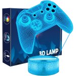 Veilleuse de jeu 3d - console de jeu - lampe d'illusion avec t�l�commande - cadeau - accessoire de jeu ...